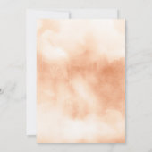 Rustige Waterverf Pumpkin Floral Fall Wedding Kaart (Achterkant)