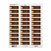 Rustige Waterverf Pumpkin Oranje knollen Etiket (Full Sheet)