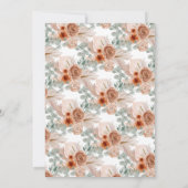 Rustige Waterverf Pumpkin Thanksgiving Dinner Kaart (Achterkant)