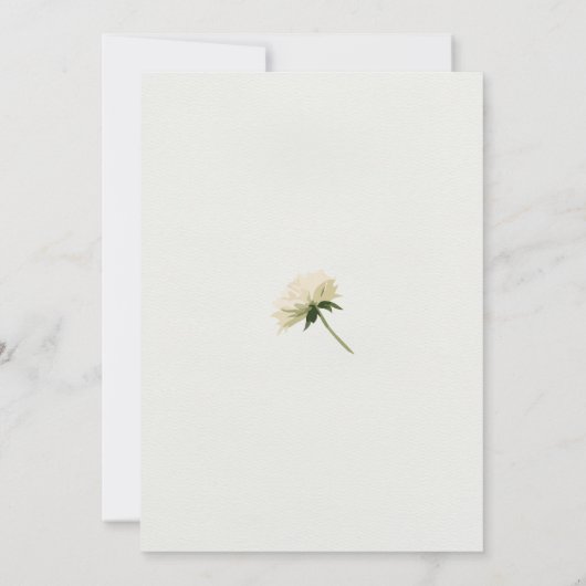 Rustige Waterverf Pumpkin Thanksgiving Dinner Kaart (Achterkant)