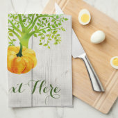 Rustige Waterverf Pumpkin-Thanksgiving Theedoek (Quarter Fold)