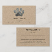 Rustige waterverf Pw symbool kraft visitekaartje (Voorkant / Achterkant)