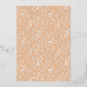 Rustige Waterverf Regenbooggoud Folie Uitnodiging (Achterkant)