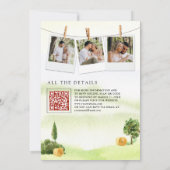 Rustige Waterverf Rood Barn Rural Boerderij Weddin Kaart (Achterkant)