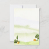 Rustige Waterverf Rood Barn Rural Boerderij Weddin RSVP Kaartje (Achterkant)