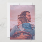 Rustige Waterverf Roze Floral Foto Vrijgezellenfee Kaart (Achterkant)