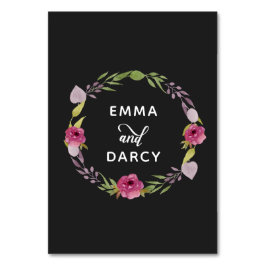 Rustige Waterverf Roze Floral Wedding Kaart