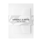 Rustige Waterverf Roze Floral Wedding Uitnodigingen Wikkel (Voorkant Voorbeeld)