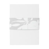 Rustige Waterverf Roze Floral Wedding Uitnodigingen Wikkel (Achterkant Voorbeeld)