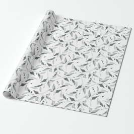 Rustige Waterverf Sage Green Foliage Cadeaupapier