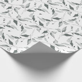 Rustige Waterverf Sage Green Foliage Cadeaupapier (Hoek)