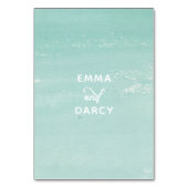 Rustige Waterverf Seashells Starfish Beach Wedding Kaart (Achterkant)