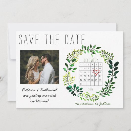 Rustige Waterverf Sla het begin van de kalender va Aankondiging (Voorkant)