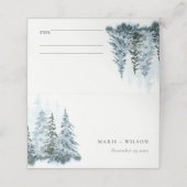 Rustige Waterverf sneeuwwinterdenweddenschap Plaatskaartje (Buitenkant ongevouwen)