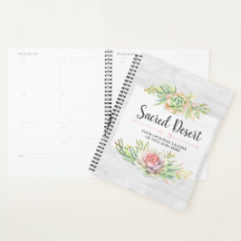 Rustige Waterverf Succulent Desert Cactus Boho Planner