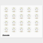 Rustige Waterverf Succulent Desert Cactus Boho Ronde Sticker (Vel)