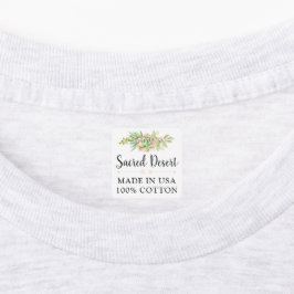 Rustige Waterverf Succulente Cactus Maatwerk Kledi Labels