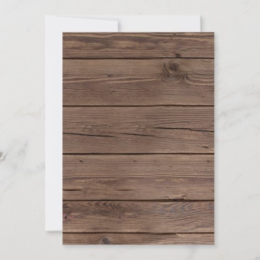 Rustige Waterverf Sunflower Wood Weddenschap Kaart (Achterkant)