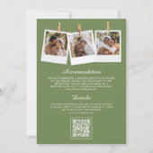 Rustige Waterverf Tuscany QR Code Trouwen Kaart (Achterkant)