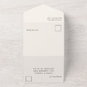 Rustige waterverf van de olievlek all in one uitnodiging (Buitenkant)