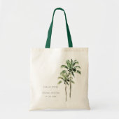 Rustige Waterverf van de tropische bekerpalm Tote Bag (Voorkant)