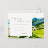 Rustige Waterverf van het Bodenmeer Informatiekaartje (Voorkant / Achterkant)