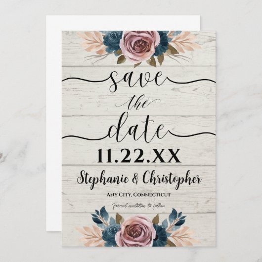 Rustige Waterverf van het Hout van de Bot sparen d Kaart (Voorkant / Achterkant)