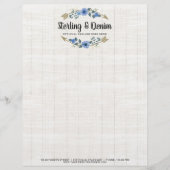 Rustige Waterverf van hout en Bohemen Briefhoofd (Voorkant)