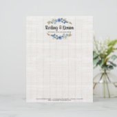 Rustige Waterverf van hout en Bohemen Briefhoofd (Staand voorkant)