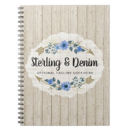 Rustige Waterverf van hout en Bohemen Notitieboek