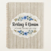 Rustige Waterverf van hout en Bohemen Planner (Voorkant)