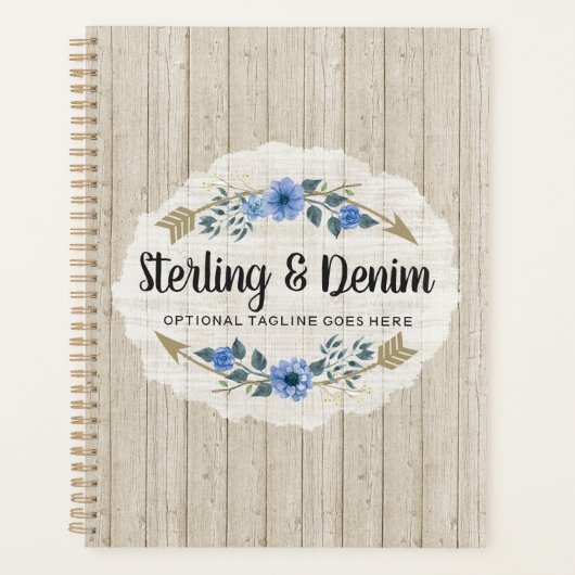 Rustige Waterverf van hout en Bohemen Planner (Voorkant)