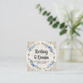 Rustige Waterverf van hout en Bohemen Vierkante Visitekaartje (Staand voorkant)