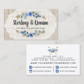 Rustige Waterverf van hout en Bohemen Visitekaartje (Voorkant / Achterkant)