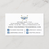 Rustige Waterverf van hout en Bohemen Visitekaartje (Achterkant)