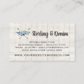 Rustige Waterverf van hout en Bohemen Visitekaartje (Achterkant)