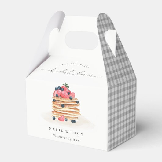 Rustige Waterverf van perskoeken en perskoeken Bedankdoosjes (Achterkant)