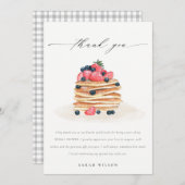 Rustige Waterverf van perskoeken en perskoeken Bedankkaart (Voorkant / Achterkant)