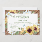 Rustige Waterverf van zonnebloemen Baby shower Kaart (Voorkant)