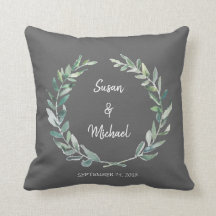 Rustige waterverf verlaat bruid en bruidegans