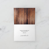 Rustige waterverf verlaat Dank je trouwkaart Bedankkaart (Binnen)