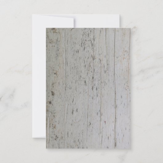 Rustige waterverf verlaat hout Dank je bruiloft Kaart (Achterkant)
