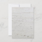 Rustige waterverf verlaat hout Dank je bruiloft Kaart (Achterkant)