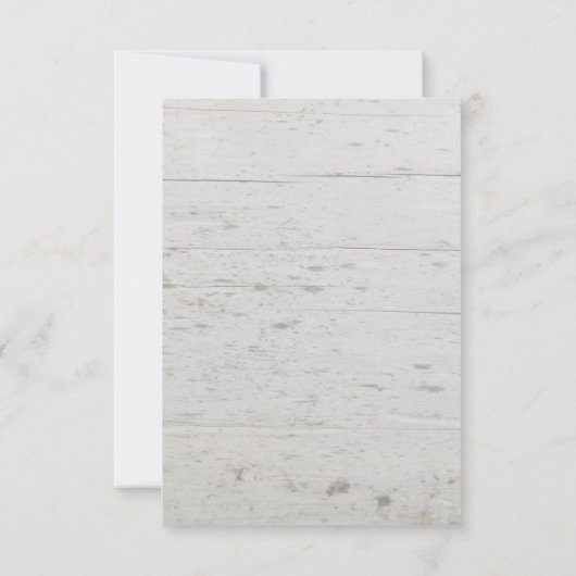 Rustige waterverf verlaat hout Dank je bruiloft Kaart (Achterkant)