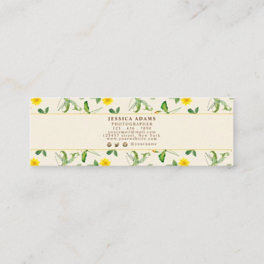 Rustige Waterverf Visitekaartje (Achterkant)