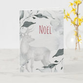 Rustige Waterverf vreedzame deer Kaart (Gele Bloem)