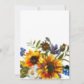 Rustige Waterverf Vrijgezellenfeest van de Zonnebl Kaart (Achterkant)