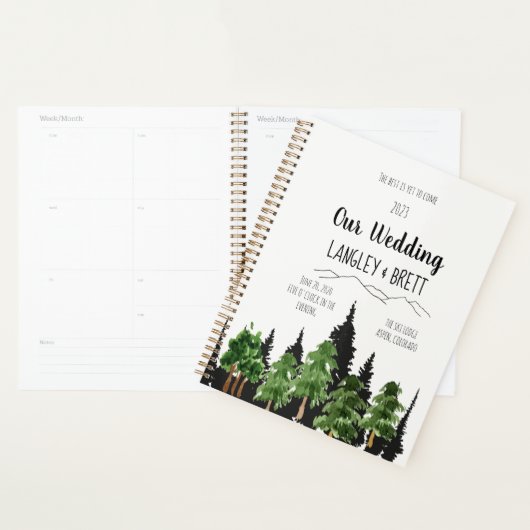 Rustige Waterverf Wedding Planner (Display)