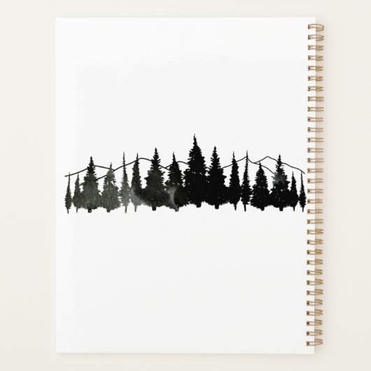 Rustige Waterverf Wedding Planner (Achterkant)