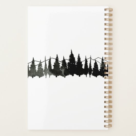 Rustige Waterverf Wedding Planner (Achterkant)